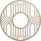 Ekena Millwork Empire Wood Fretwork Pierced Ceiling Medallion, Hickory, 20"OD x 7 3/8"ID x 1/4"T CMWP20X20X0250EPHI - alternate 1